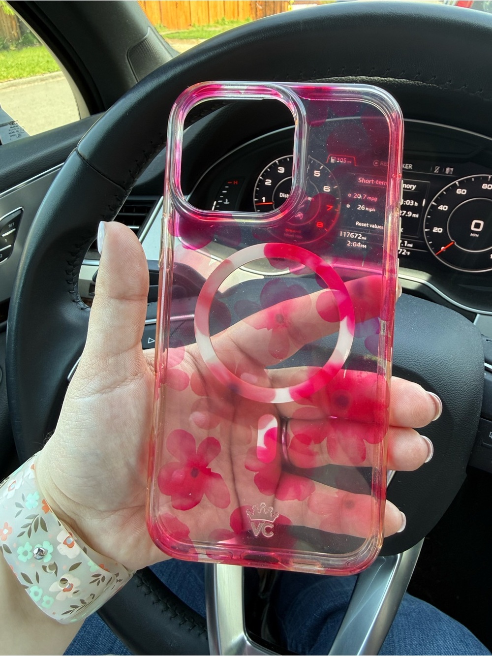 Velvet Caviar clear cherry blossom MagSafe Phone Case - Pink iPhone 16 pro max